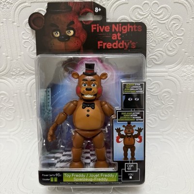 FIVE NIGHTS AT FREDDY'S TOY FREDDY FIGURE with JUMP-SCARE ACTION/GLOWING EYES