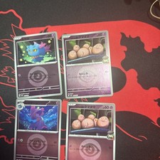 Pokemon Mega Dream Lot of 4 Energy Symbol Pattern Common Reverse Holos