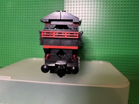 Lego Moc Train 7715 Small Black Engine Locomotive Read Description