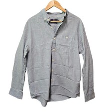 VINEYARD VINES Slim Longshore Shirt Blue White Stripe LARGE