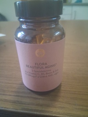 Flora Beautiful Aging 3 Spezialstamme Plus Vitamin C B3 BIOTIN & ZINK 60 Kapseln