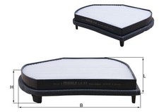 MAHLE Innenraumfilter LA 37 Partikelfilter für MERCEDES CHRYSLER KLASSE CLK SLK