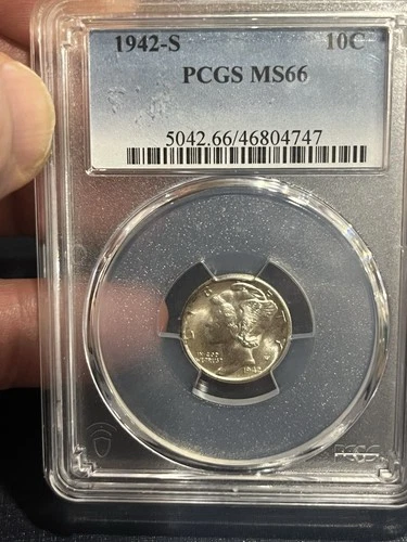 1942-S Mercury Dime MS 66 PCGS sweet  Tonner