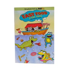 FUZZU 3 Fast Food Cat Storybook  Interactive Toy  Activity X-Large