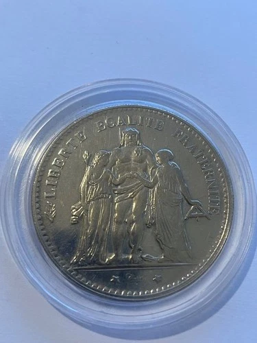 1875 France 5 Francs Silver — photo from the most recent tracked eBay sale