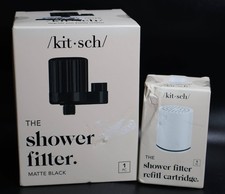 Kitsch The Shower Filter Filter Refill Cartridge, Matte Black