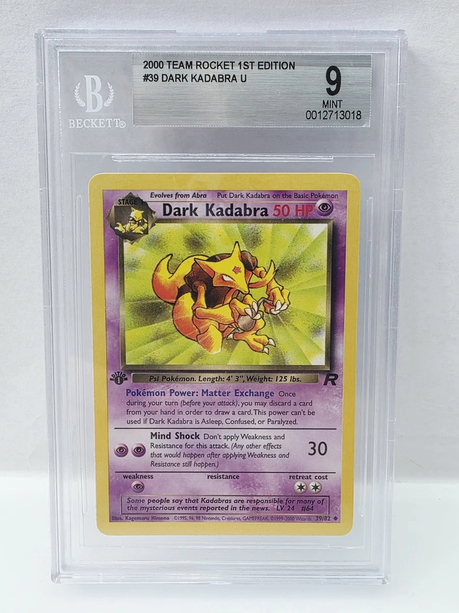 1995 dark kadabra pokemon card value 1st Edition Colorless Artist Kadabra - 064/165 (Cosmos Holo)