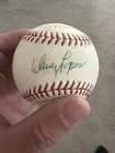 Davey Lopes Picture Logo Signed Baseball 1/1 LA Dodgers