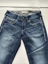 Ariat Real Denim Womens Jeans Bootcut Low Rise Blue 29Reg 2200