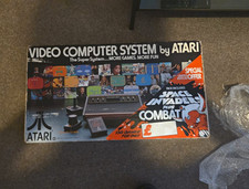 Atari 2600 VCS Home Console Bundle with Box, Handheld Controllers, Card