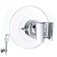 Shower Head Holder Adjustable for Wall Adhesive Handheld Showerhead Chrome