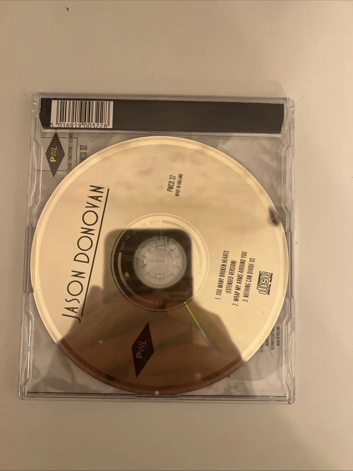 (CD83) Rare PWL CD Single - Jason Donovan – Too Many Broken Hearts (PWCD 32) Foto 2 de 2