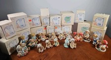 Cherished Teddies Vtg 90s Lot Of 16 Retired Figurine Bears Decor Original Boxes