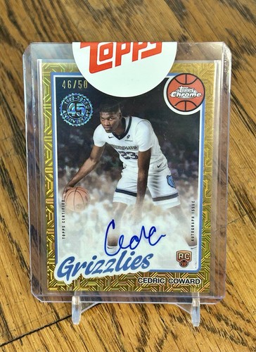 Cedric Coward #80CR2-CC 2025 Topps 1980 Chrome Rookie Autograph card