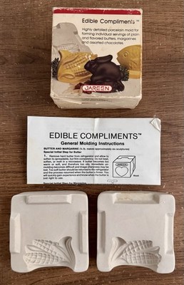 Jareen Edible Compliments Ceramic Butter Mold Corn Shape 