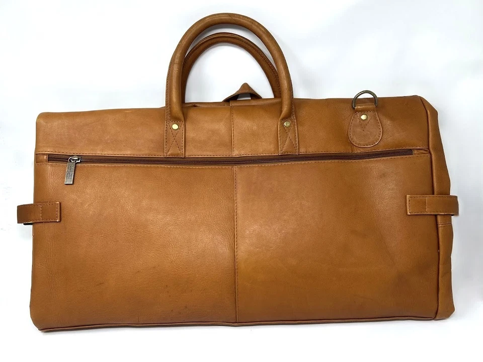 Claire Chase Columbian Cowhide Leather Garment / Suit travel tri-fold bag NWT - Image 2 of 4