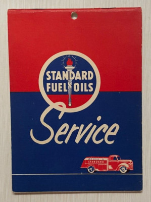 Standard Fuel Oils Service Booklet & Calendar 1953 Nice Condition Rare