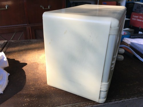 Radio Packard Bell model 15 D , small tabletop tube ivory , used - Picture 4 of 9