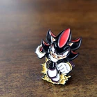 Shadow The Hedgehog Retro Gaming Gamer Enamel Pin Button + Free Gift Bag