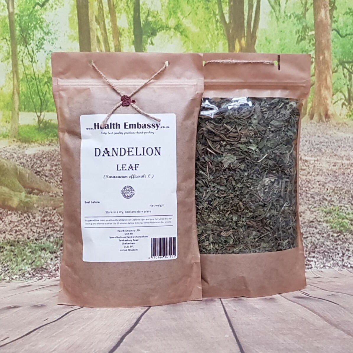 Dandelion Leaf 50g ( Taraxacum officinale ) Health Embassy Natural Herbal Tea
