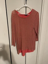 Signature Studio Women’s 3/4 SleeveShirt Size Large