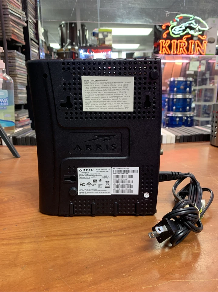 ARRIS TM602G/115 Touchstone Telephony Modem with Power Cord - Image 3 of 4