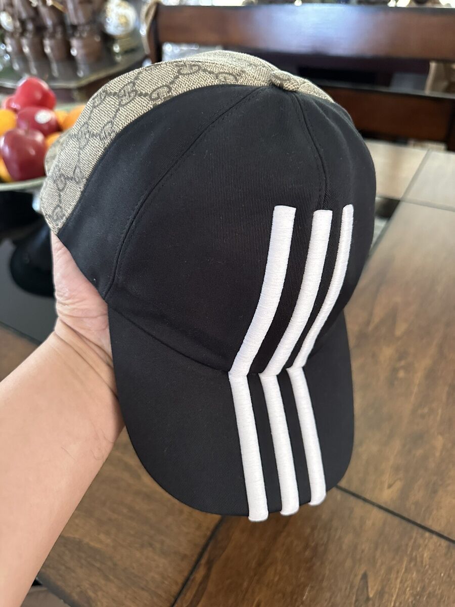 Gucci x Adidas Collaboration Double Visor Cap Size L (59cm Gucci x Adidas Collaboration Double Visor Cap Size L (59cm