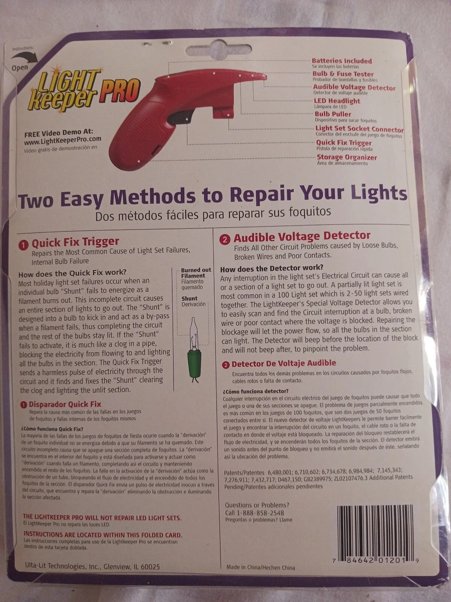 Christmas Light Repair Tool Review/Demo, Light Keeper Pro 