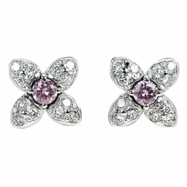 Natural pink diamond earrings sale