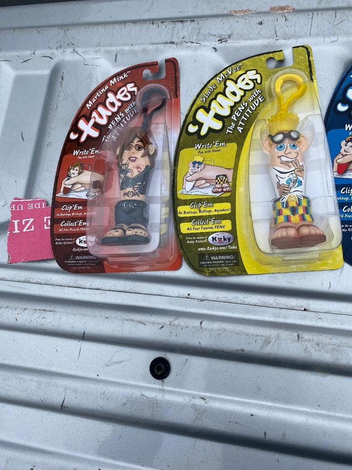 Novo Tudes Kooky Kids Click Pen Festa Yup Yup Marrom Atitude Cinto Clipe Slade - Imagem 2 de 4