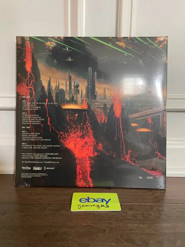 Star Wars Episode III Revenge of the Sith OST John Williams Vinyl LP Lava /3000 - Image 2 of 2