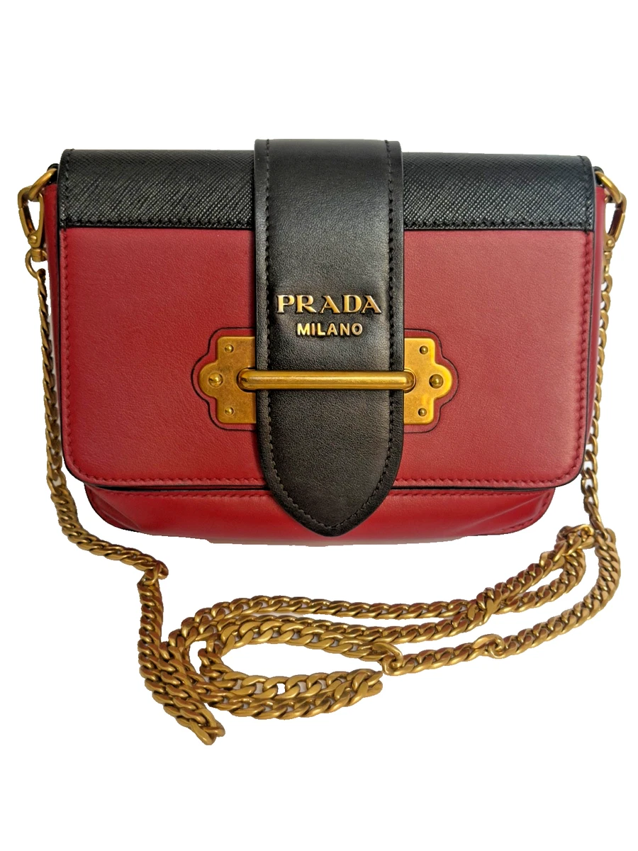 PRADA Leather Exterior Red Bags & Handbags for Women for sale | eBay