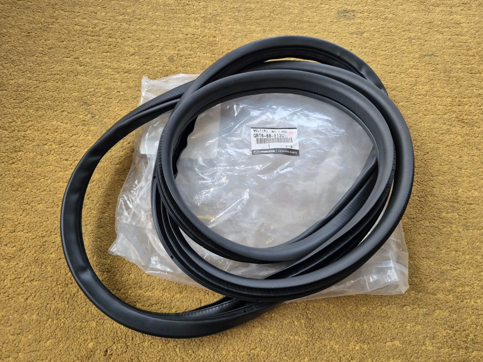 2016 Mazda 6 Right Rear Door Seal OEM Genuine GRT668913C