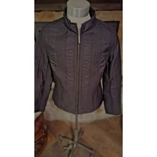 Eivissa Lightweight Pattern Black Jacket Large