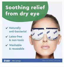 1pack AUTHENTIC Bruder Moist Heat Eye Compress Microwave Activated New Eye Mask