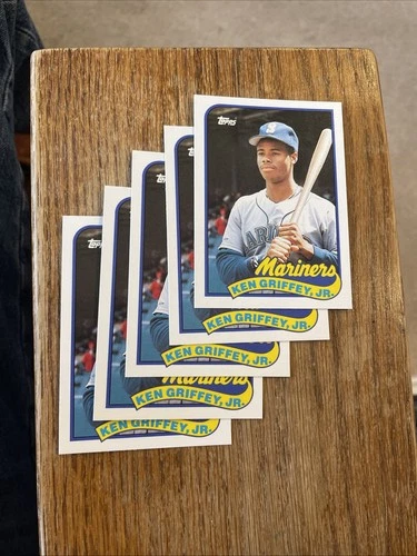 (5) Lot 1989 Topps Traded Ken Griffey Jr 41T Rookie Card RC Seattle Mariners