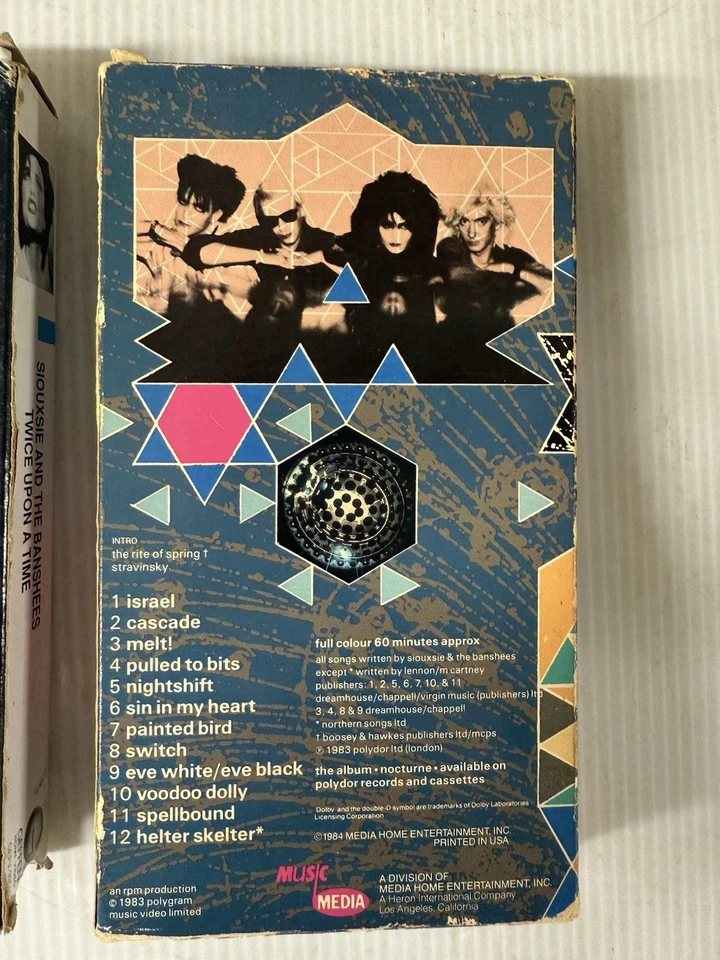 Siouxsie and the Banshees VHS Lot Rare Music Nocturne Twice Upon A Time - Image 3 of 4