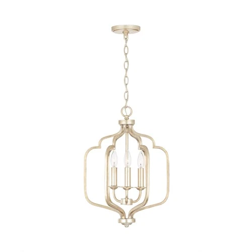 Capital Lighting 538731 Ophelia 3 Light 14"W Taper Candle Pendant - Gold - Picture 4 of 7