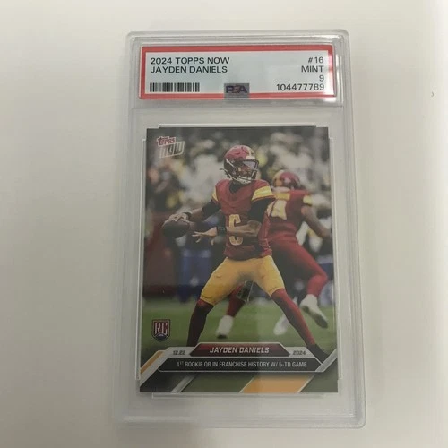2024 Topps Now Jayden Daniels #16 RC Washington Commanders PSA 9 - TCCCX