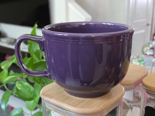 HOMER LAUGHLIN FIESTA JUMBO Coffee Tea Mug Soup CUP Mulberry Purple 18 OZ