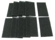 Invacare Perfecto Oxygen Foam Cabinet Filter, 7 x 4 x 1/2 Inches - Pack Of 10