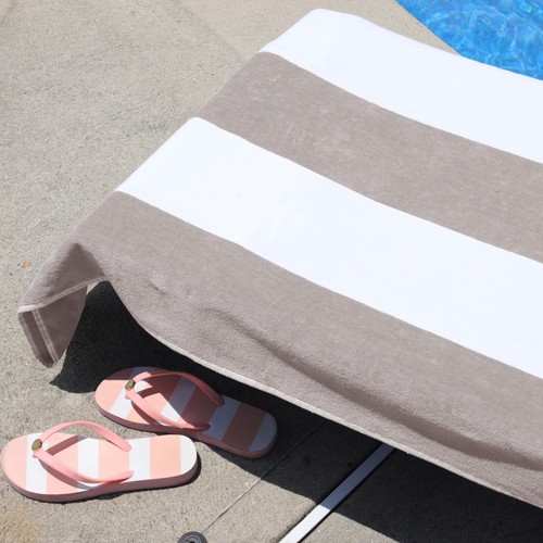 Superior Cabana Cotton Lounge Chair Cover, Outdoor Towel/Chaise Furniture Cov... - Picture 9 of 11
