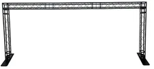 BLACK TRUSS ARCH KIT 19.7 FT Width Mobile Portable DJ Lighting System Metal Arch