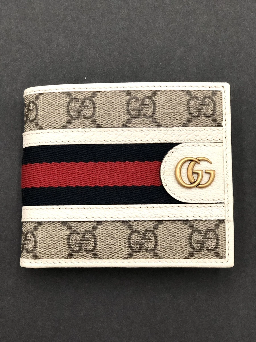 GUCCI Wallets Men, Jumbo GG canvas wallet Beige