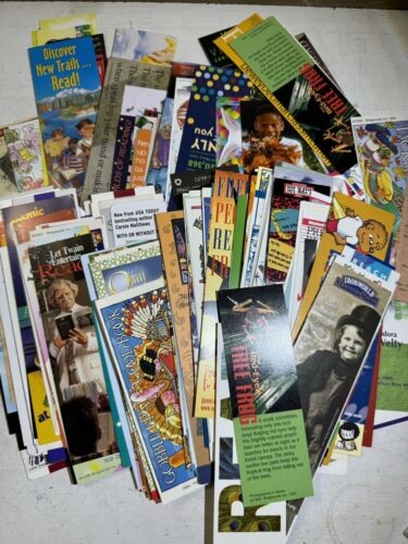 Lot of 25 Bookmarks Paper Art Floral Metal Travel International USA Souvenirs