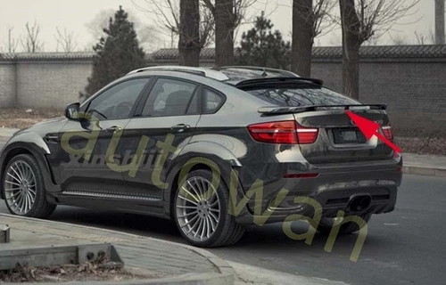 Alerón estilo fábrica sin pintar ABS apto para BMW X6 E71 E72 PU 2008-2014 - Imagen 5 de 8