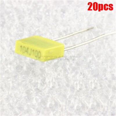 20Pcs 100V 104J 100Nf 0.1UF Correction Capacitors New Ic ca