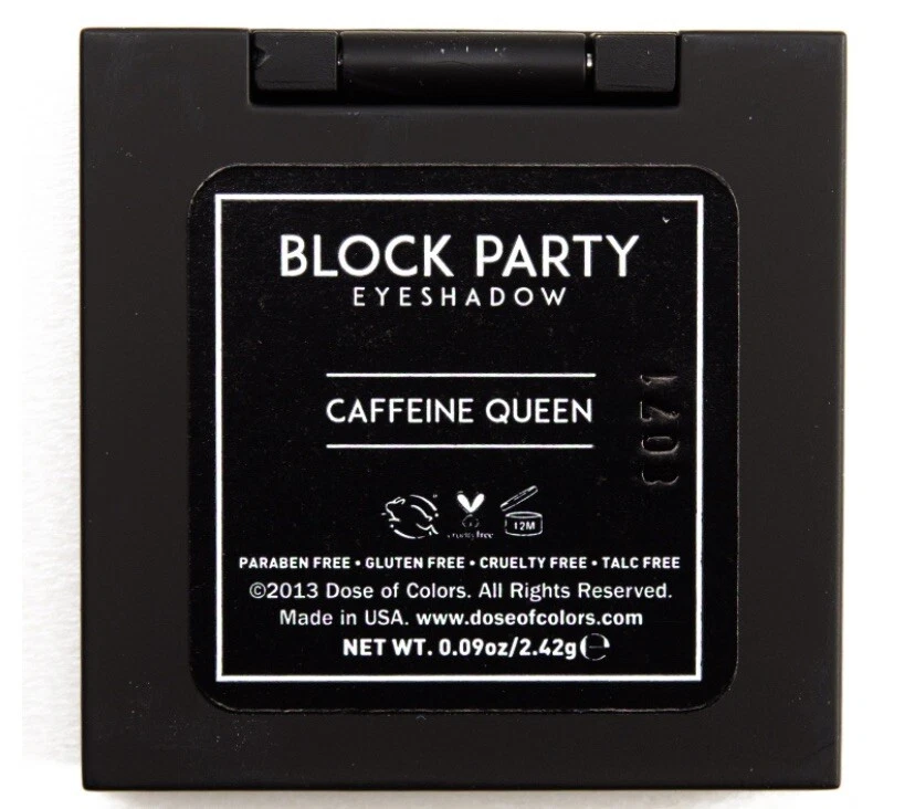 Dose Of Colors Cosmetics Eyeshadow Block Party Collection CAFFEINE QUEEN - Image 3 of 4