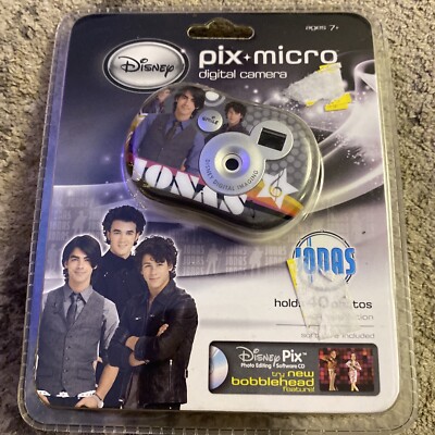 Disney Jonas Brothers Pix Micro Digital Mini Camera 2009 Collectible New Sealed