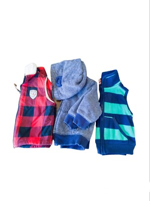 Carter's Baby Boys Jacket & Vest Bundle Size 0-3 Months Clothing Fall Winter 